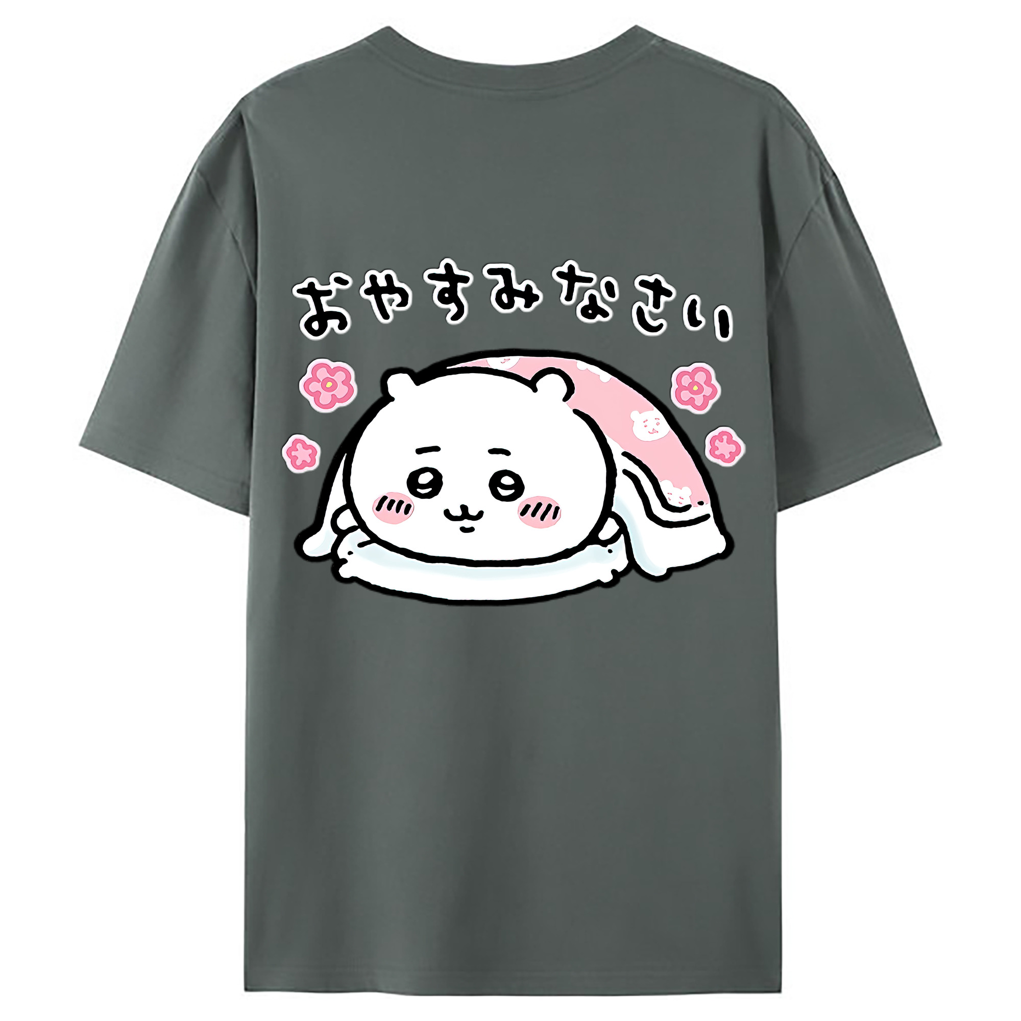 （画像用） ちいかわ ちいかわ Chii-kawa chiikawa 綿100％ メンズ半袖Tシャツ（バックプリント） 通気性